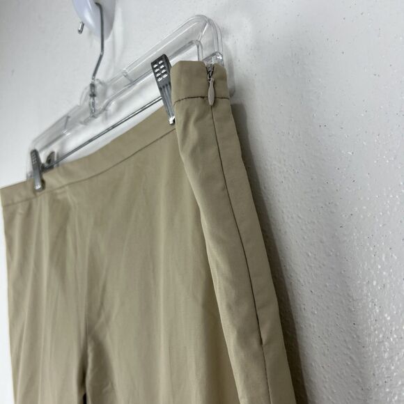 BCBG Max Azria Pants Women 10 Tan Career Solid Cropped Bottoms NWT - Picture 6 of 9